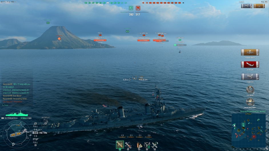 World of warships pensacola гайд